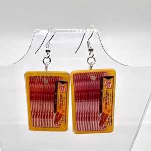 Bacon Earrings - Oscar Mayer Smoked Bacon Mini Brands Earrings